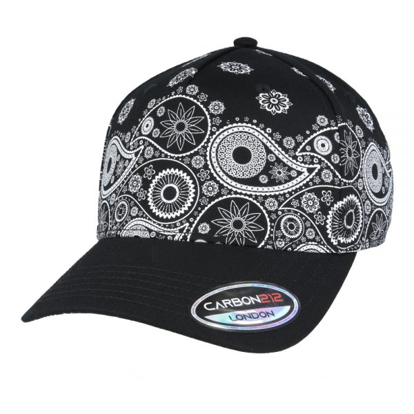 Carbon212 Paisley Print Baseball Caps