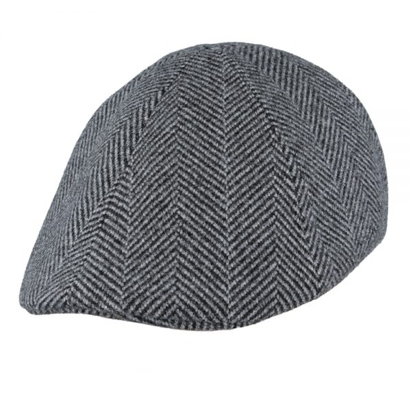 Maz Duckbill Six Panel Herringbone Flat Caps