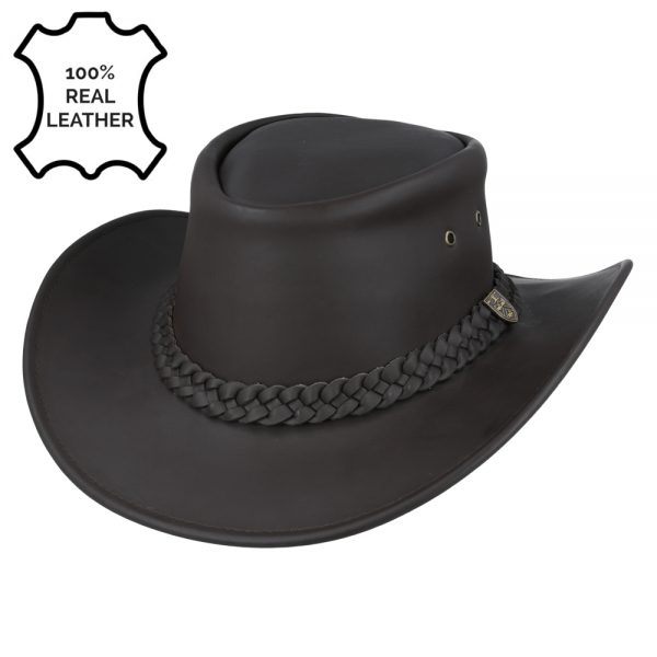 Gladwin Bond Australian Style Buffalo Leather Cowboy Hat