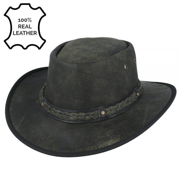 Gladwin Bond Aussie Bush Style Western Outback Leather Cowboy Hats
