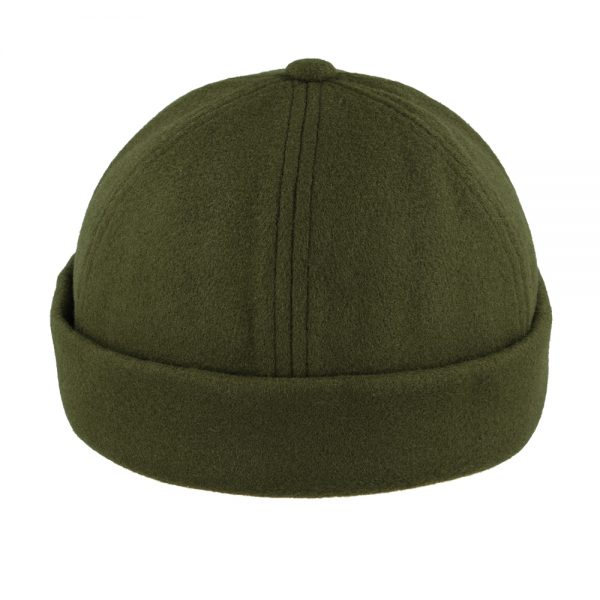 Maz Wool Docker Rolled Cuff Retro Fashion Brimless Hats