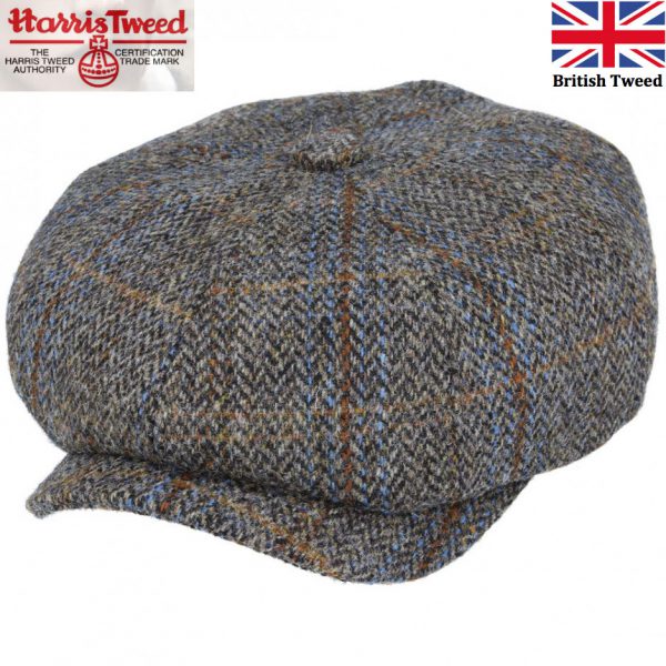 Gladwin Bond Harris Tweed Wool Newsboy Caps