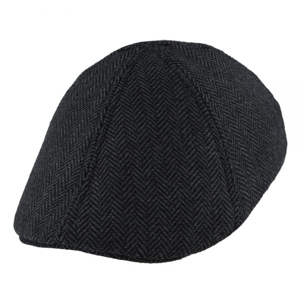 Maz Duckbill Six Panel Herringbone Flat Caps