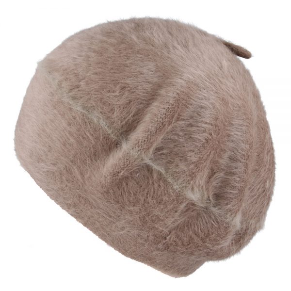 Maz Angora Beret Hat - Beige