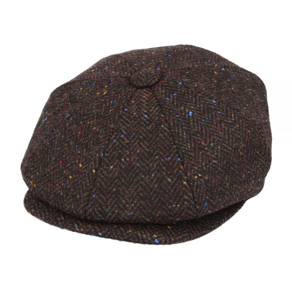 Maz Herringbone Peaky Blinders Newsboy Cap