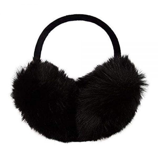 Maz Faux Fur Earmuffs - Black