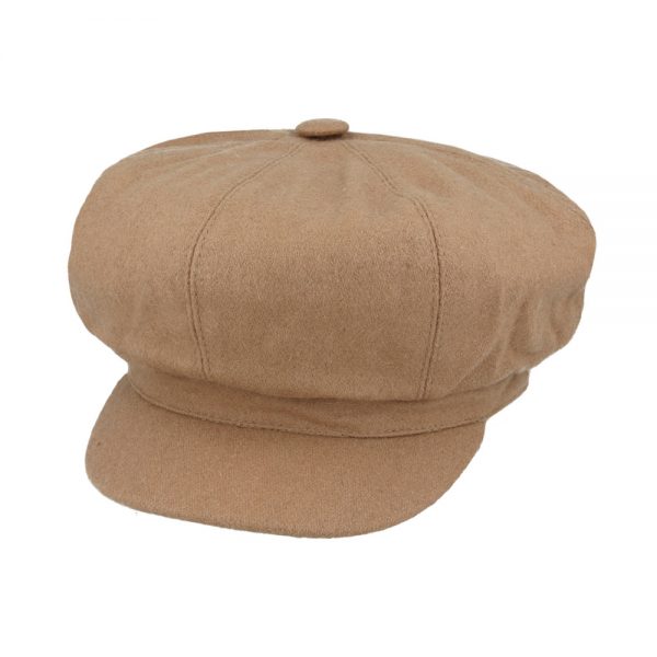 G&H Wool Spitfire Bakerboy Caps - Camel