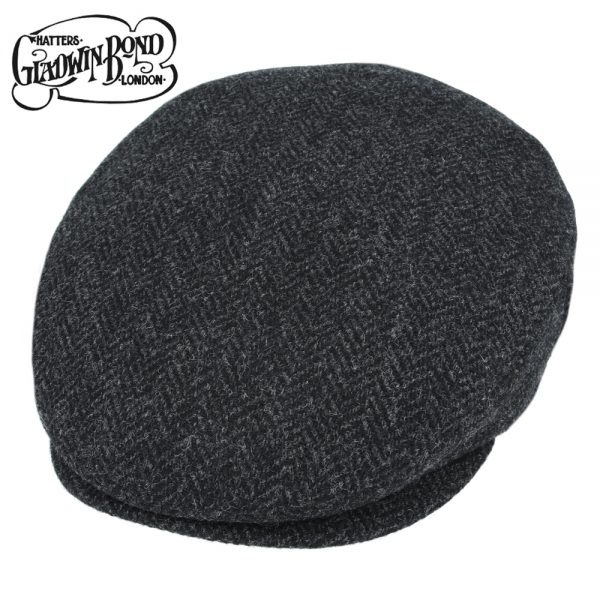 Gladwin Bond Herringbone 100% Pure Wool Flat Caps