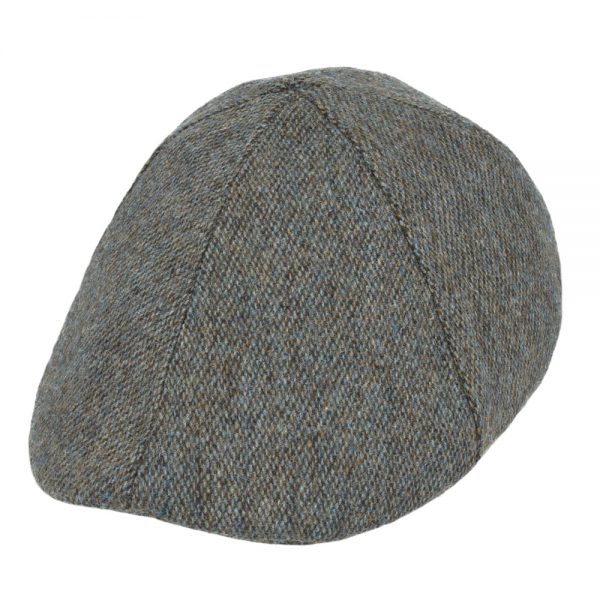 Duckbill Six Panel Wool Tweed Flat Caps