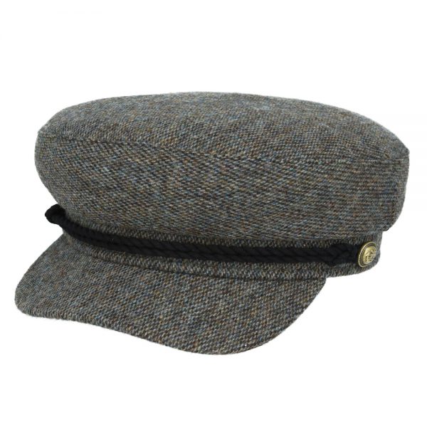 Wool Tweed Sailor, Captain, Fisherman Caps