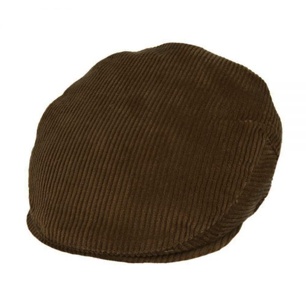 Corduroy Flat Cap - Brown