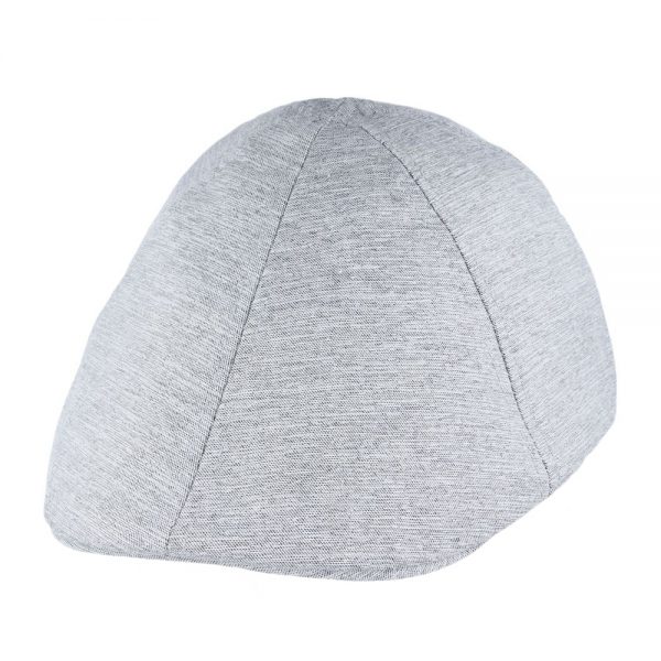 Cotton Duckbill Six Panel Flat Cap - Grey