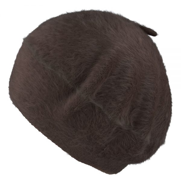 Maz Angora Beret Hat - Coffee