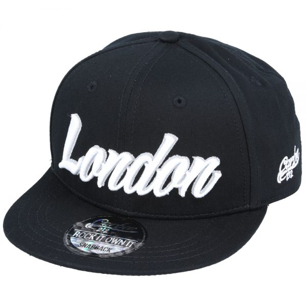 CARBON212 KIDS LONDON SNAPBACK CAP - BLACK