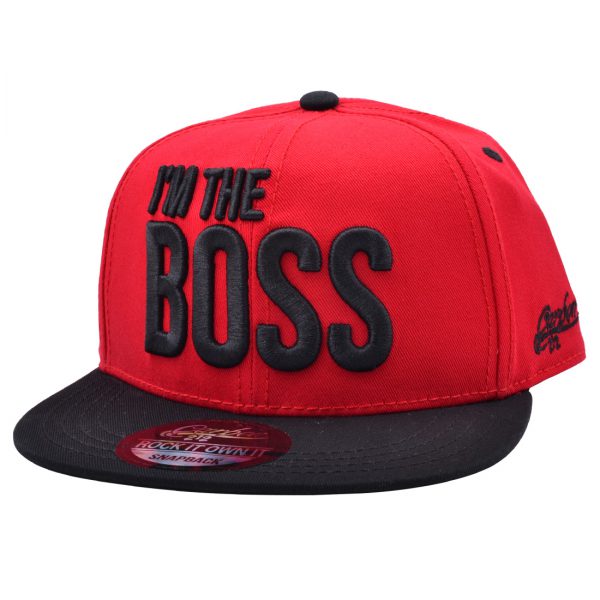 Carbon212 Youth I'm The Boss Snapback - Red
