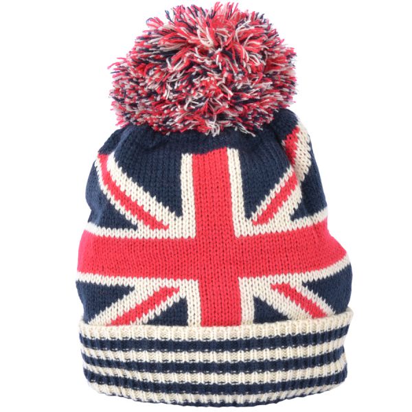 Union Jack Knitted Beanie Hat