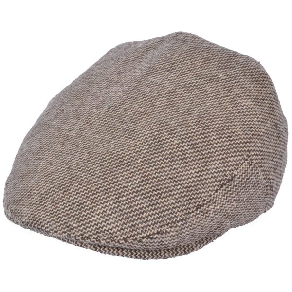 G&H Tweed Flat Cap - Light Brown