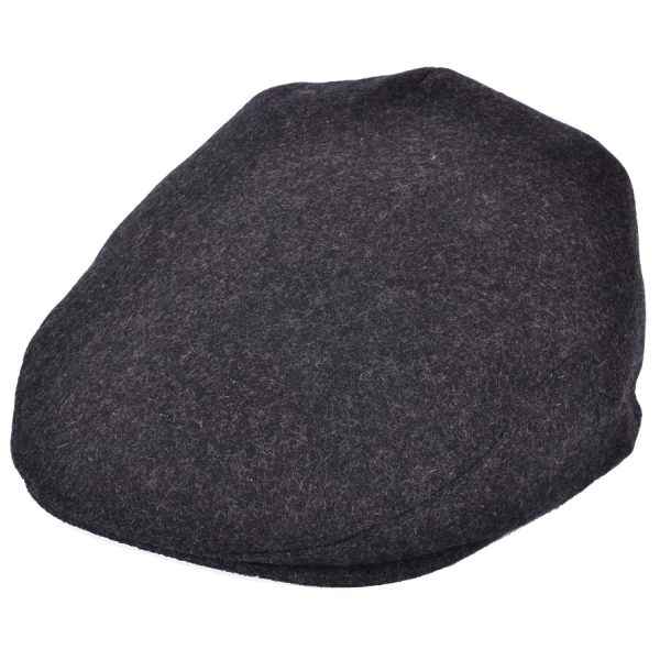 G&H Wool Flat Cap- Dark - Grey