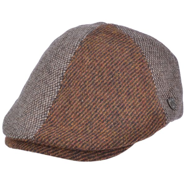 GLADWIN BOND TWEED PATCH SIX PANEL CAP – BROWN