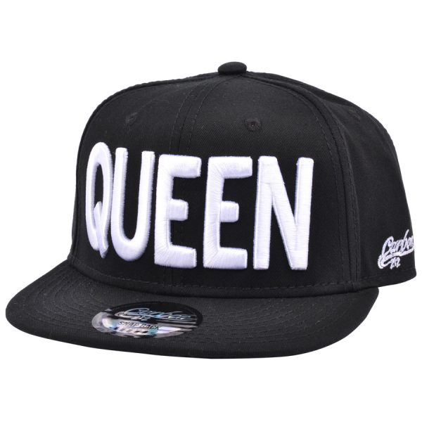 CARBON212 QUEEN SNAPBACK CAP - BLACK