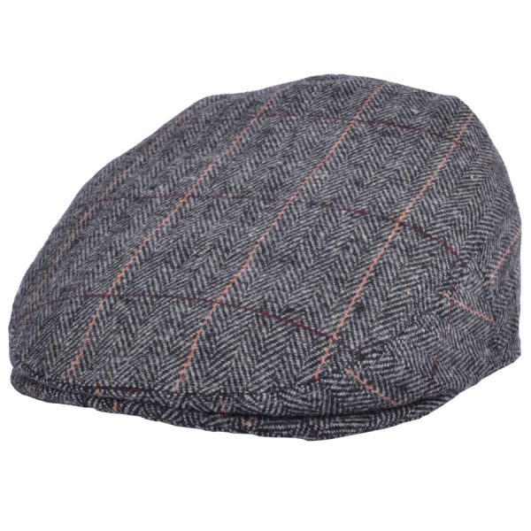 G&H Check Herringbone Flat Cap