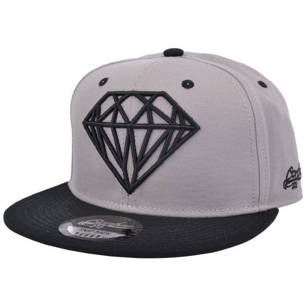 Carbon212 Diamond Snapback Cap - Grey