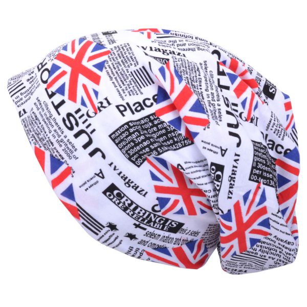 UNION JACK NEWSPAPER PRINTED BEANIE HAT