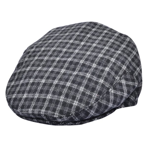 Maz Tweed Check Flat Cap - Multi/Col