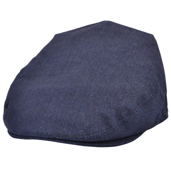 G&H Denim Flat Cap - Dark-Denim