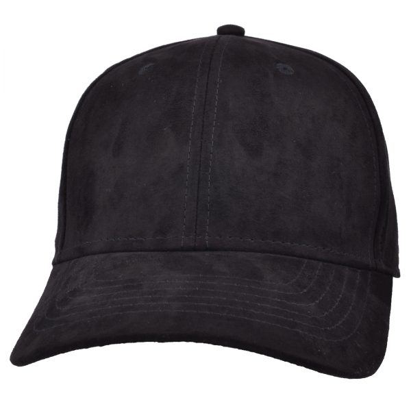 Carbon212 Suede Look Curved Visor Baseball Caps