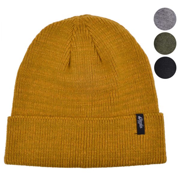 Carbon212 Unisex Short Knit Beanie Hat