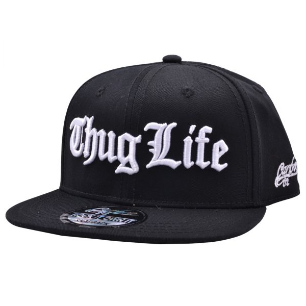 CARBON212 KIDS THUG LIFE SNAPBACK CAP - WHITE