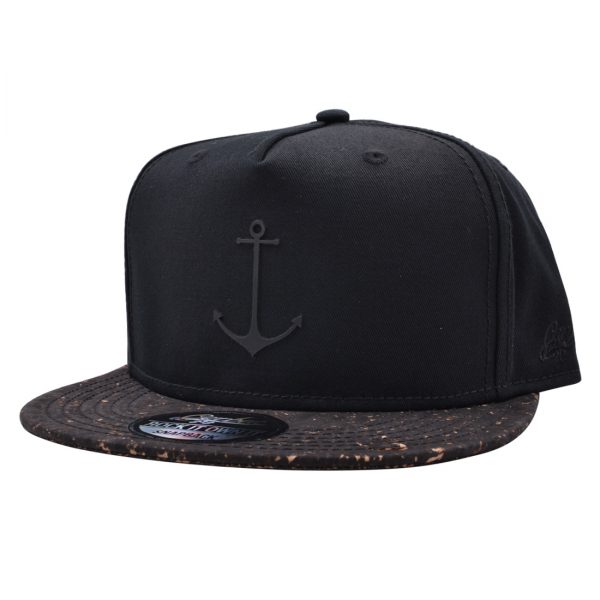 CARBON212 ANCHOR CORK PEAK SNAPBACK – BLACK
