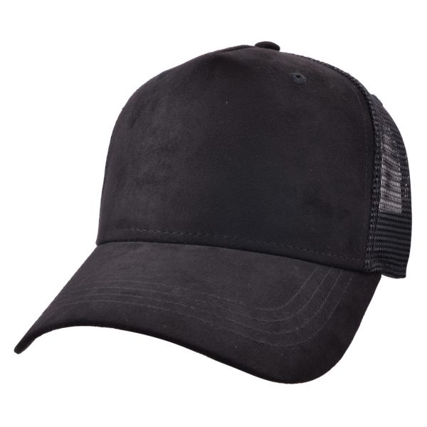 Carbon212 Faux Suede Mesh Curved Visor Baseball Caps