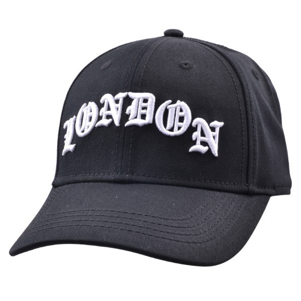 Carbon212 London Curved Visor Baseball Caps - Black