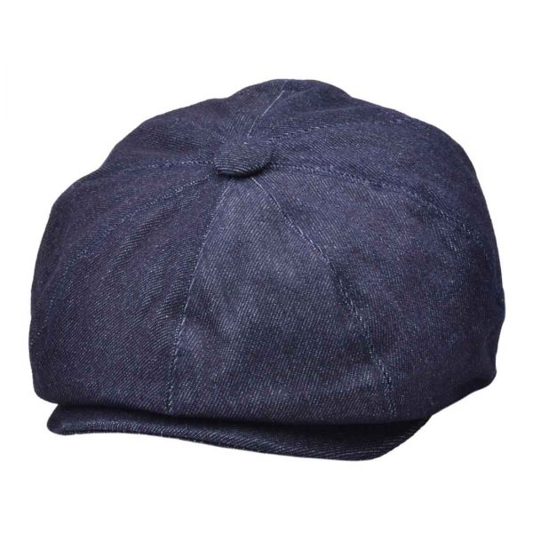 G&H Denim Newsboy Cap - Dark Denim