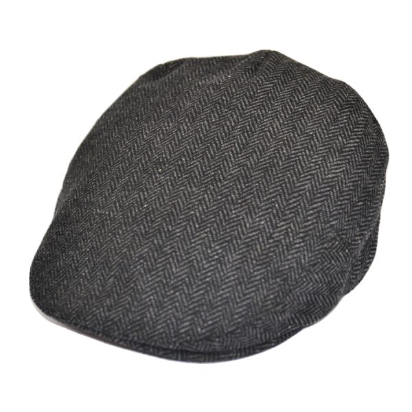 G&H Kids Herringbone Flat Cap - D /Grey