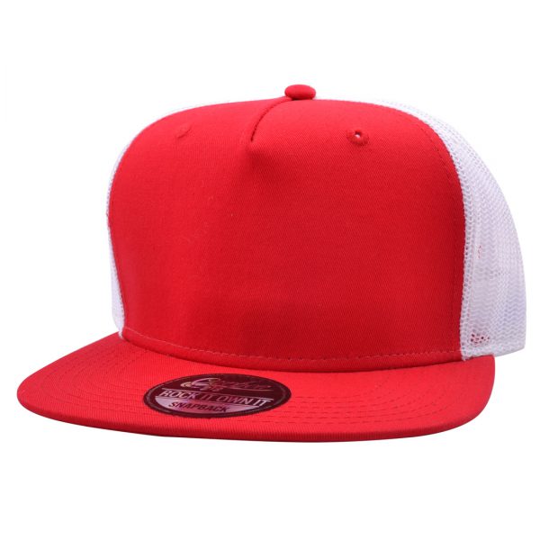 Carbon212 Half Mesh snapback - Red