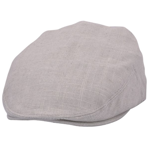 G&H Kids Linen Flat Cap - Stone