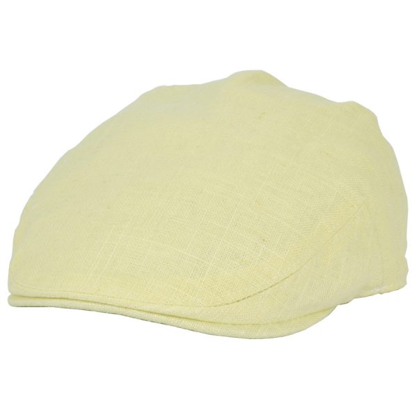 G&H Kids Linen Flat Cap - Cream