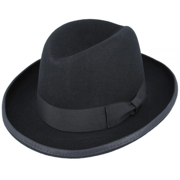 Homburg Hat - Black