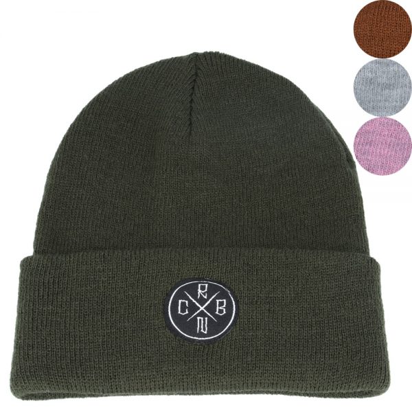 Carbon212 Unisex Heritage Vintage Double Knit Beanie Hat