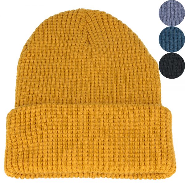 Carbon212 Unisex Heritage Vintage Cable Knitted Beanie Hat
