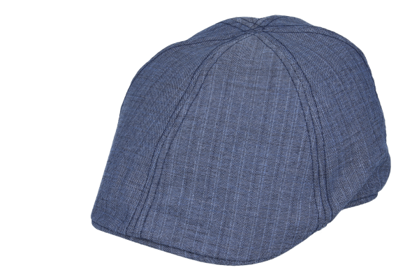 Maz Six Panel Cotton Flat Cap - Blue