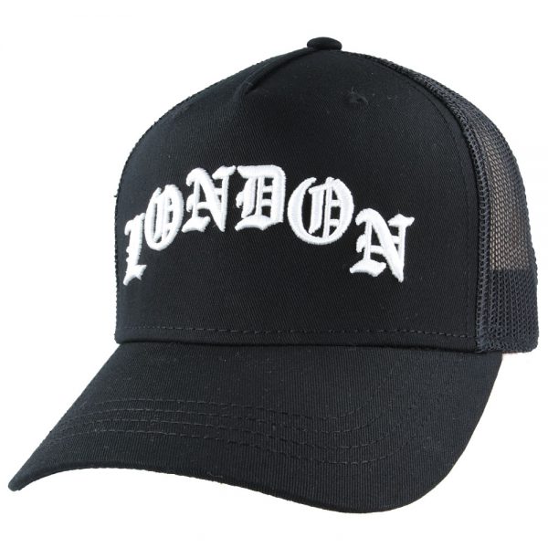 Carbon212 London Mesh Trucker Baseball Cap - Black