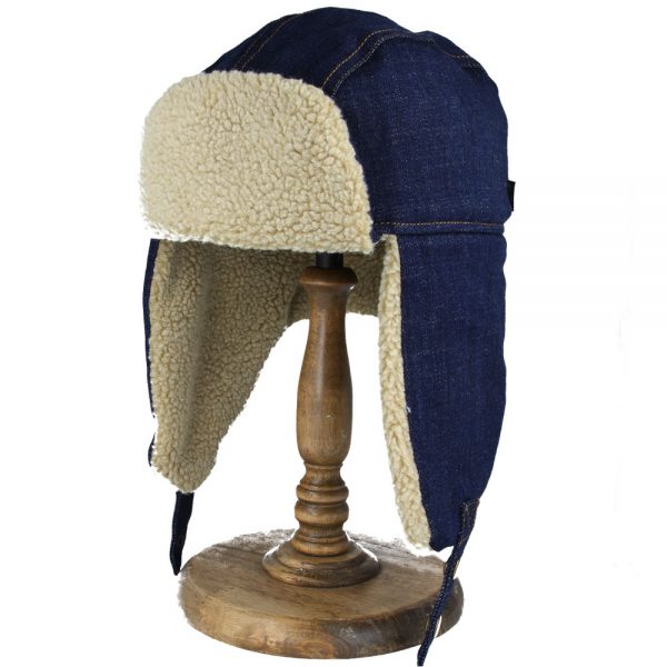 Carbon212 New Trapper Hat with Full Warm Lining - Denim