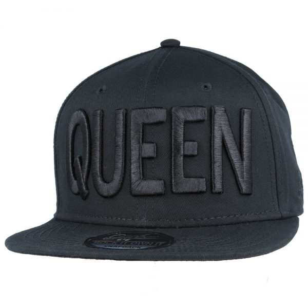 CARBON212 QUEEN SNAPBACK CAP - BLACK