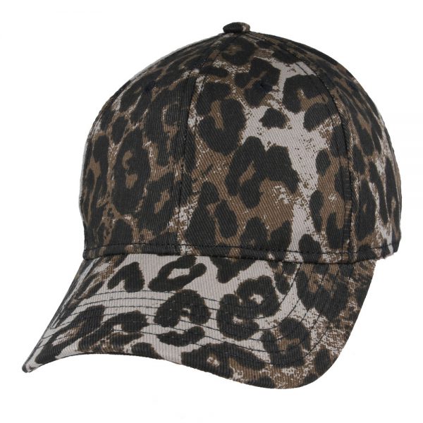 Carbon212 Leopard Print Baseball Cap - Brown