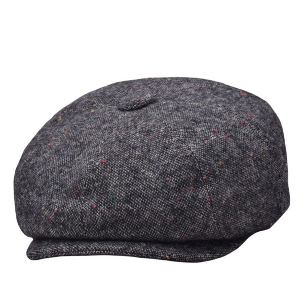 G&H Salt & Pepper Newsboy Cap - Grey