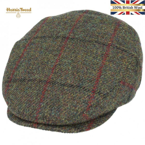 Gladwin Bond Harris Tweed Wool Flat Caps